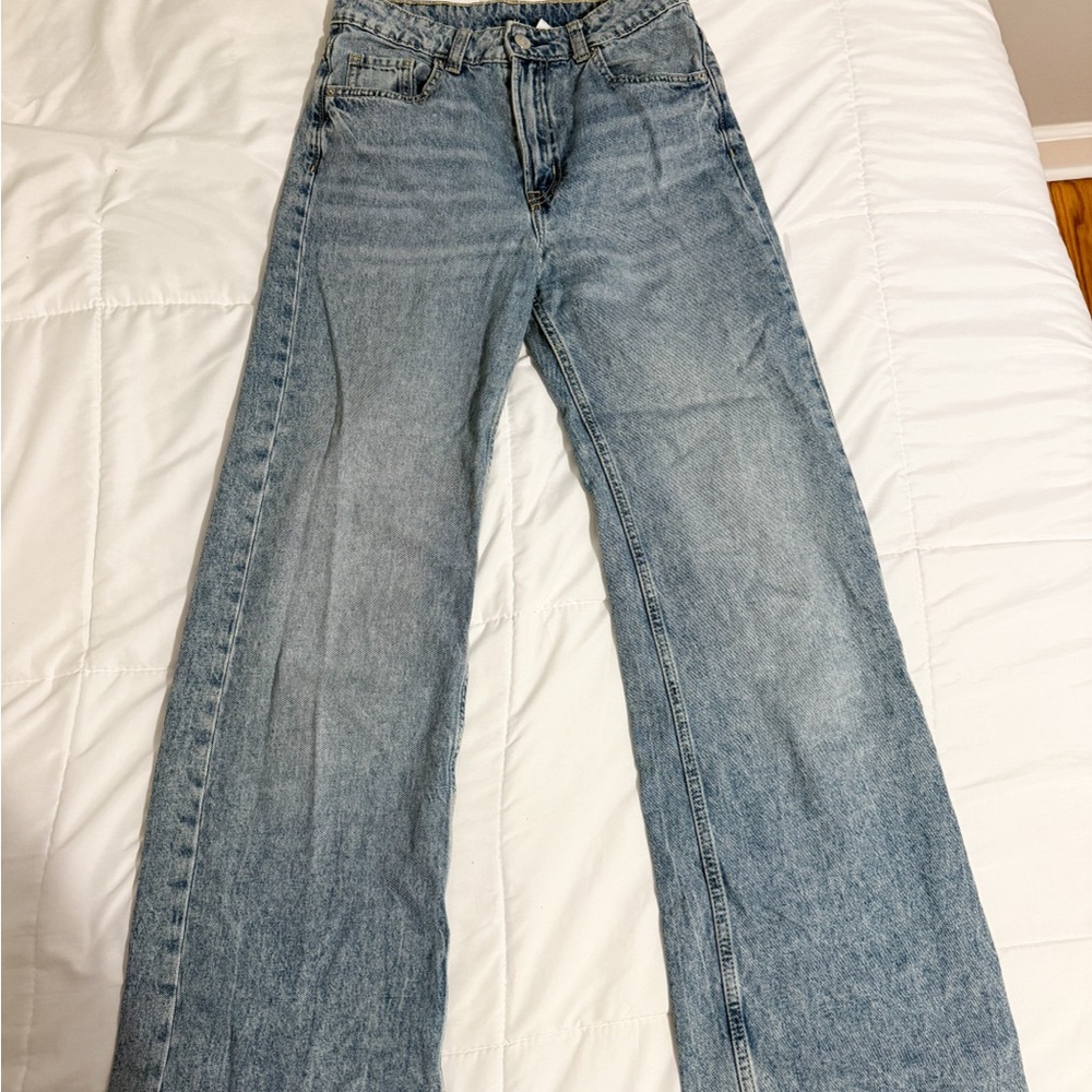H&M Light Blue Flare Jeans